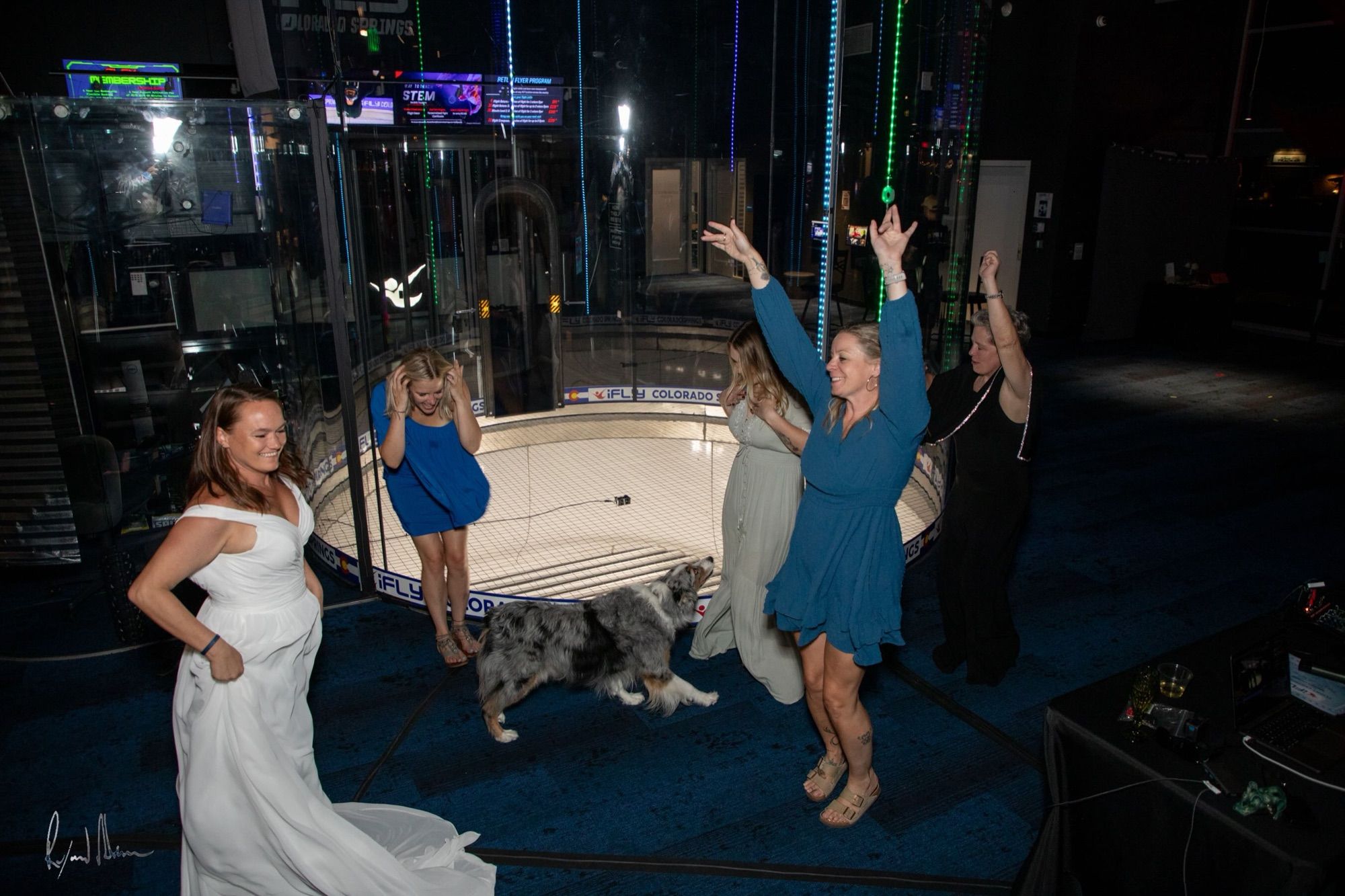 Guests celebrating at the end of an event